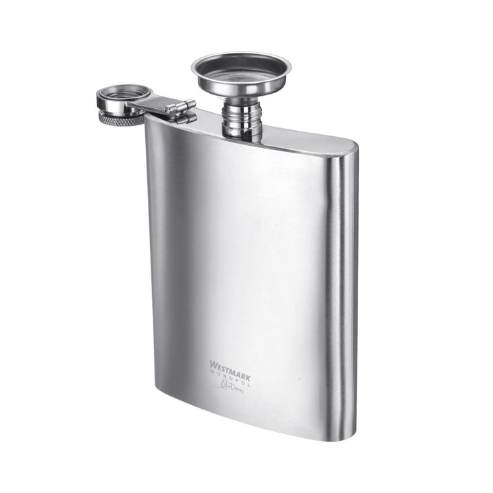 Westmark Flachmann Delano – kleine Taschenflasche mit Trichter, Trinkbehälter für Drinks unterwegs,