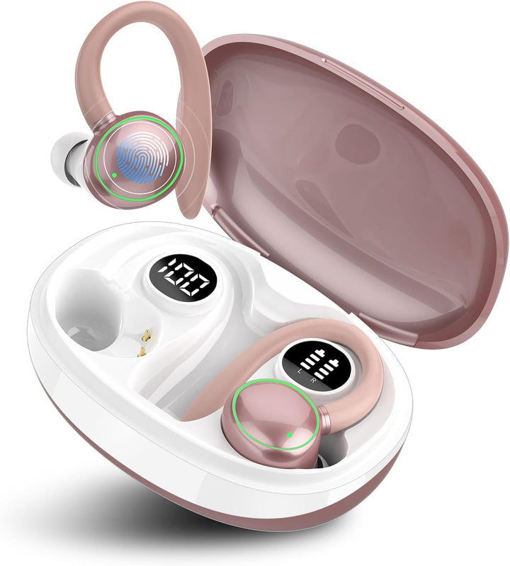 Bluetooth Kopfhörer Sport, Kopfhörer Kabellos Bluetooth 5.4 mit 4 Mic, In Ear Kopfhörer Bluetooth EN