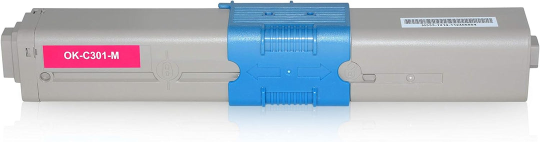 5 Toner kompatibel mit Oki C301, C321DN, C301DN, MC332DN, MC342DN, MC342DNW, MC340 Series - Schwarz