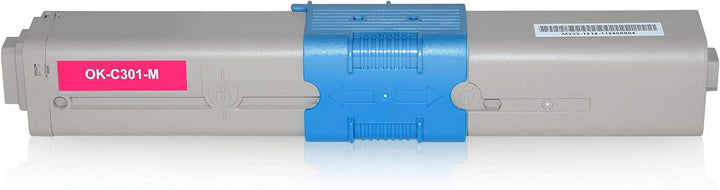 4 Toner kompatibel mit Oki C301, C321DN, C301DN, MC332DN, MC342DN, MC342DNW, MC340 Series - Schwarz