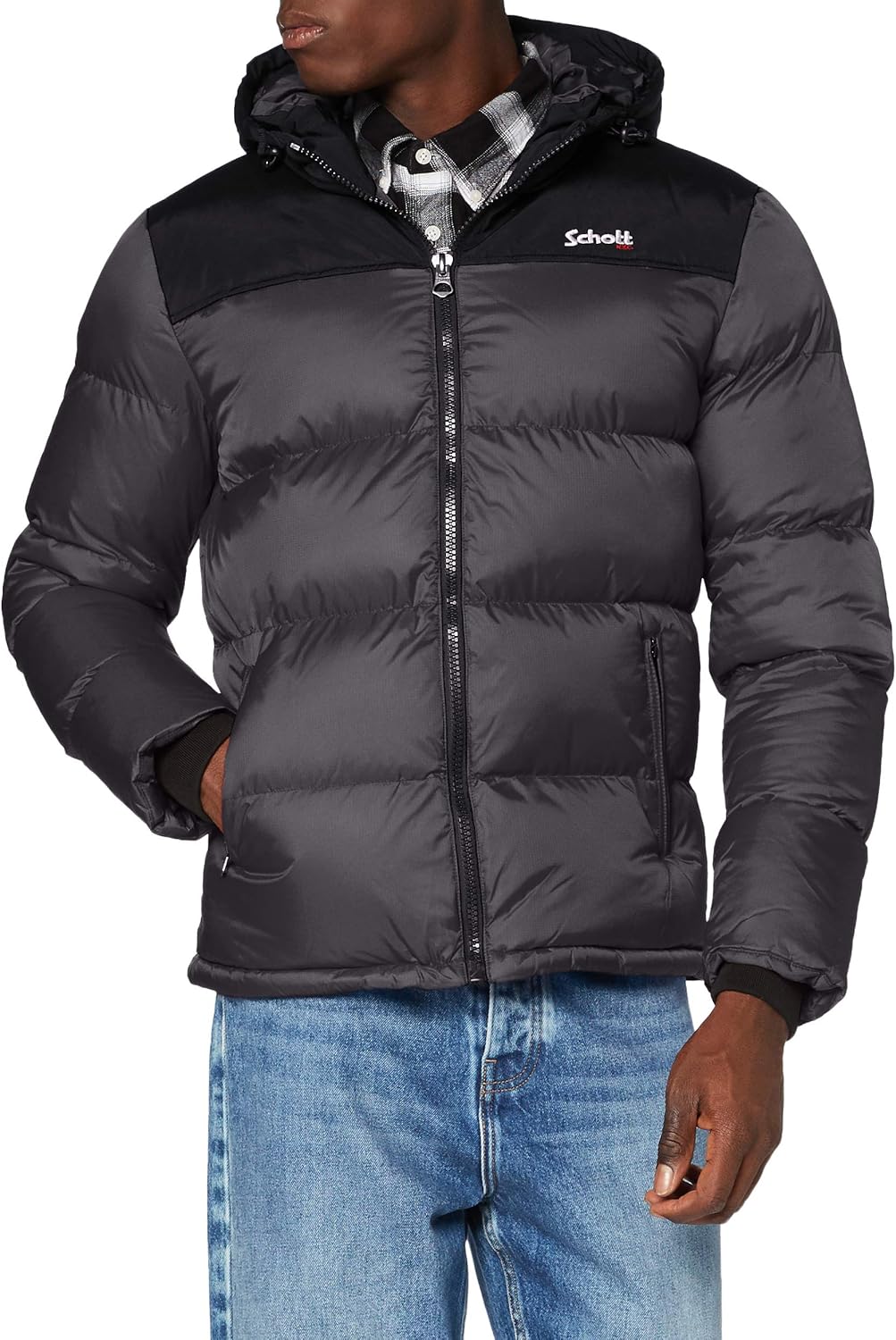 Schott NYC Unisex Jacke XS Anthracite, XS Anthracite