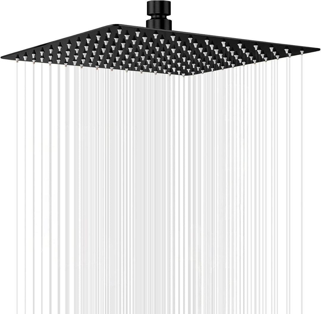 Ohotecy 12 Zoll(30cm) Regendusche Duschkopf Edelstahl AISI304 Regenbrause Anti-Kalk-Düsen Duschkopf