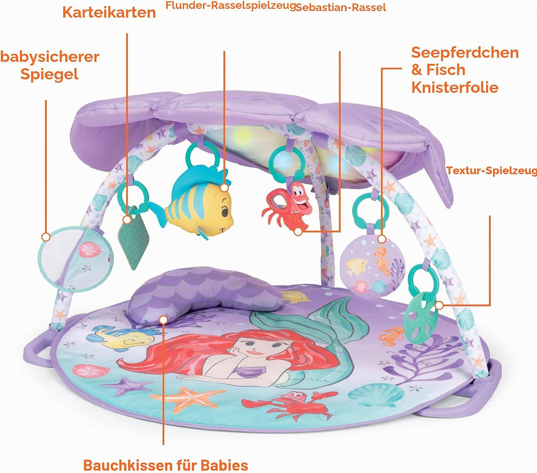 Bright Starts, Die kleine Meerjungfrau Twinkle Trove beleuchtetes Musik-Aktivitäts-Fitness-Studio, 2
