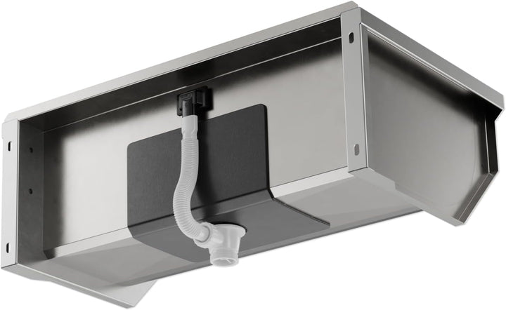 KUNe SOLIDUM 70 - Ausgussbecken Edelstahl zur Wandmontage - Aussenmasse 78 x 47 x 28 (BxTxH) cm 78.2