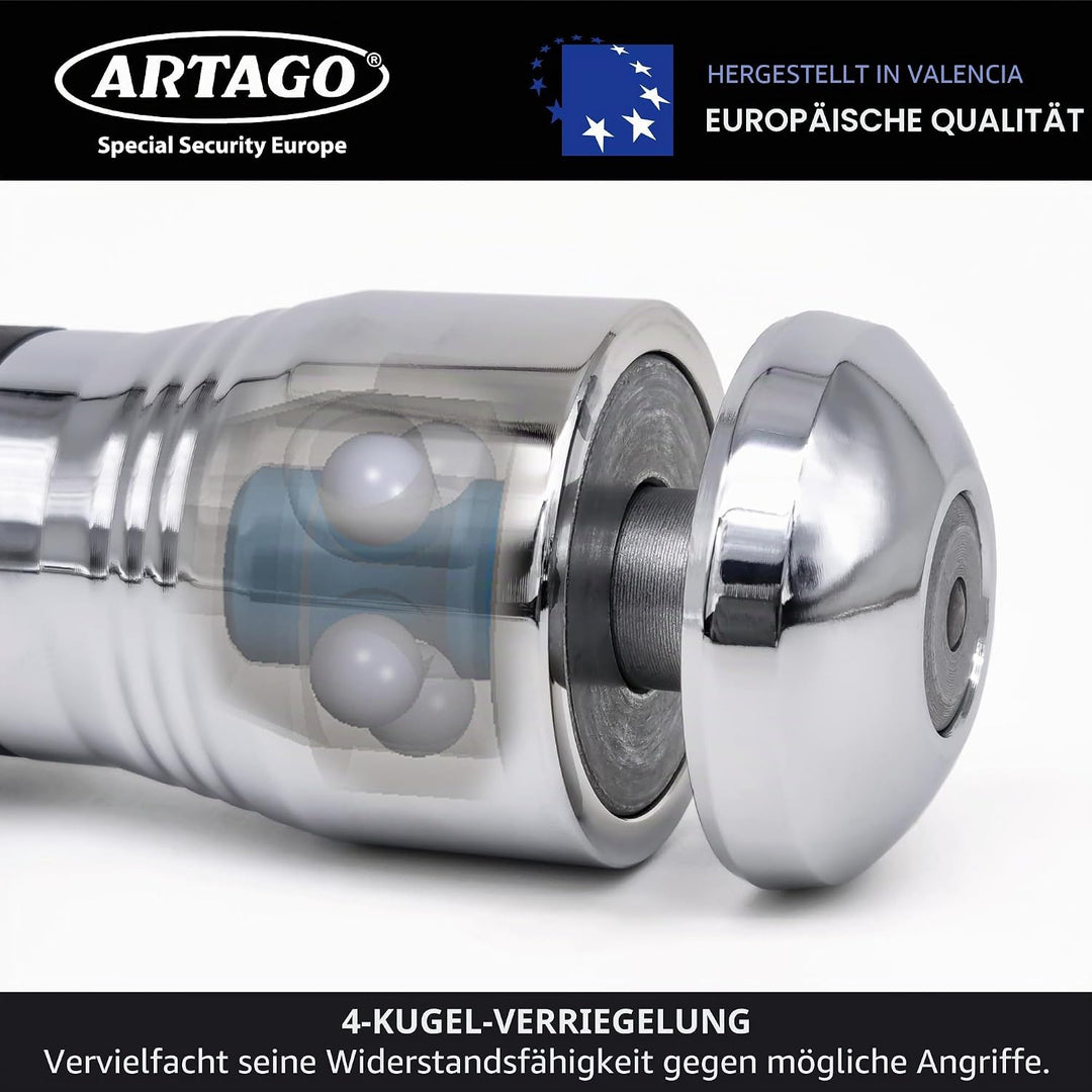 Artago 562-I Bremsscheibenschloss, Hochwertig + Transport Halterung als Geschenk