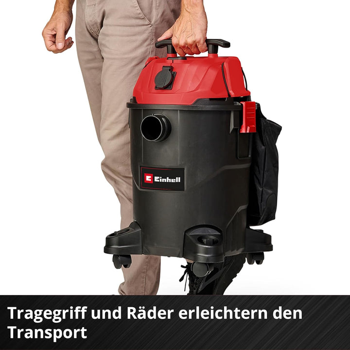 Einhell Nass-Trockensauger TC-VC 1825 A (1.250 Watt, 180 mbar Saugleistung, Automatiksteckdose, 25 L