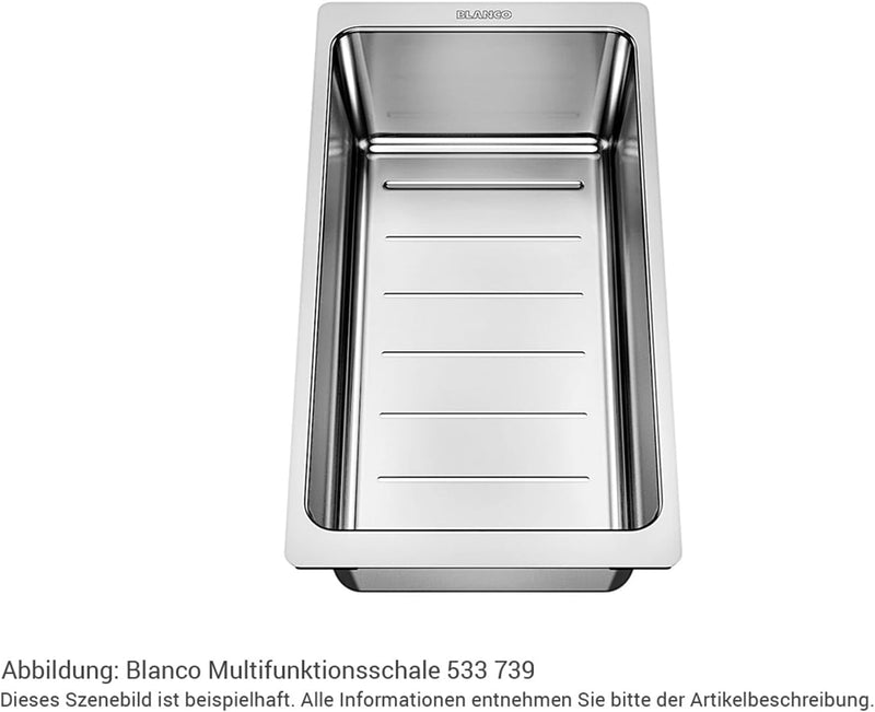 BLANCO AXIA III 6 S | SILGRANIT anthrazit | Einbauart: Einbau von Oben | Hauptbecken rechts | mit Gl