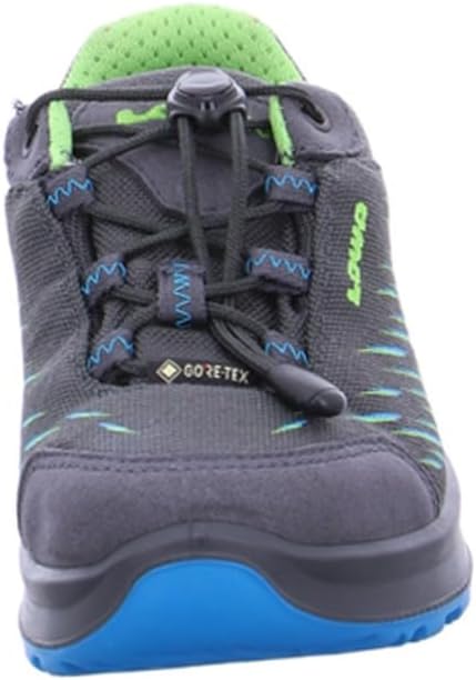 LOWA Halbschuh ZIRROX GTX LO JUNIOR 26 EU Anthrazit Türkis, 26 EU Anthrazit Türkis