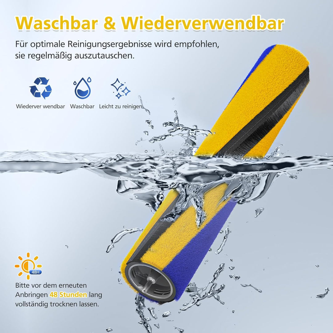 1 Bodenbürstenrolle Kompatibel mit Dyson V15/V15s Detect/Gen5/V12 Slim Softwalze Bodendüse,Weiche Fl