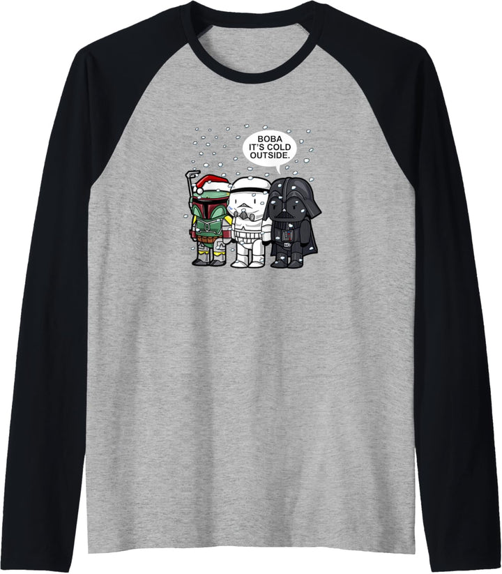 Star Wars Christmas Boba It's Cold Outside Raglan