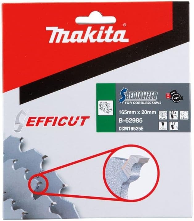 Makita B-62985 Kreissägeblatt, Durchmesser 165 mm, 25 Zähne