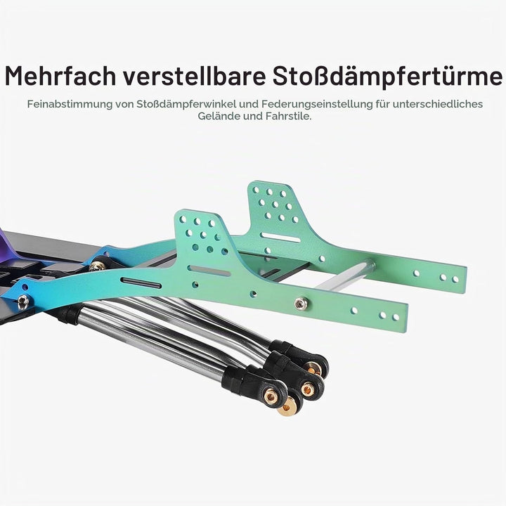 INJORA Rainbow Titanium LCG Chassis Kit für 1/24 SCX24