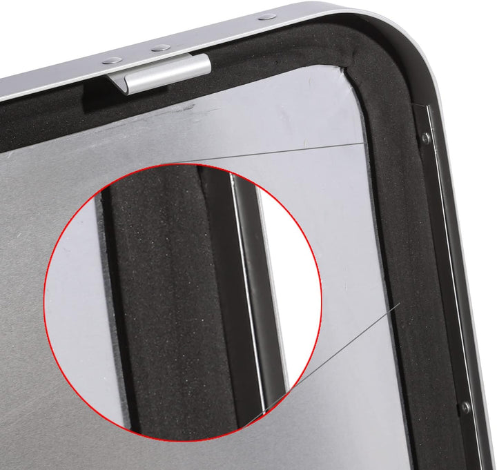 GORANDO Aluminiumbox Alubox Alukiste mit Schnappschloss, Griffen, Dichtung (46 Liter), 46 Liter