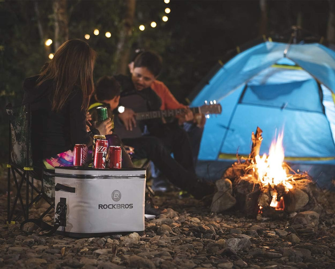 ROCKBROS Kühltasche Wasserdicht Kühler 17L Picknicktasche Isolierte Kühlbox Lunchtasche für Outdoor,