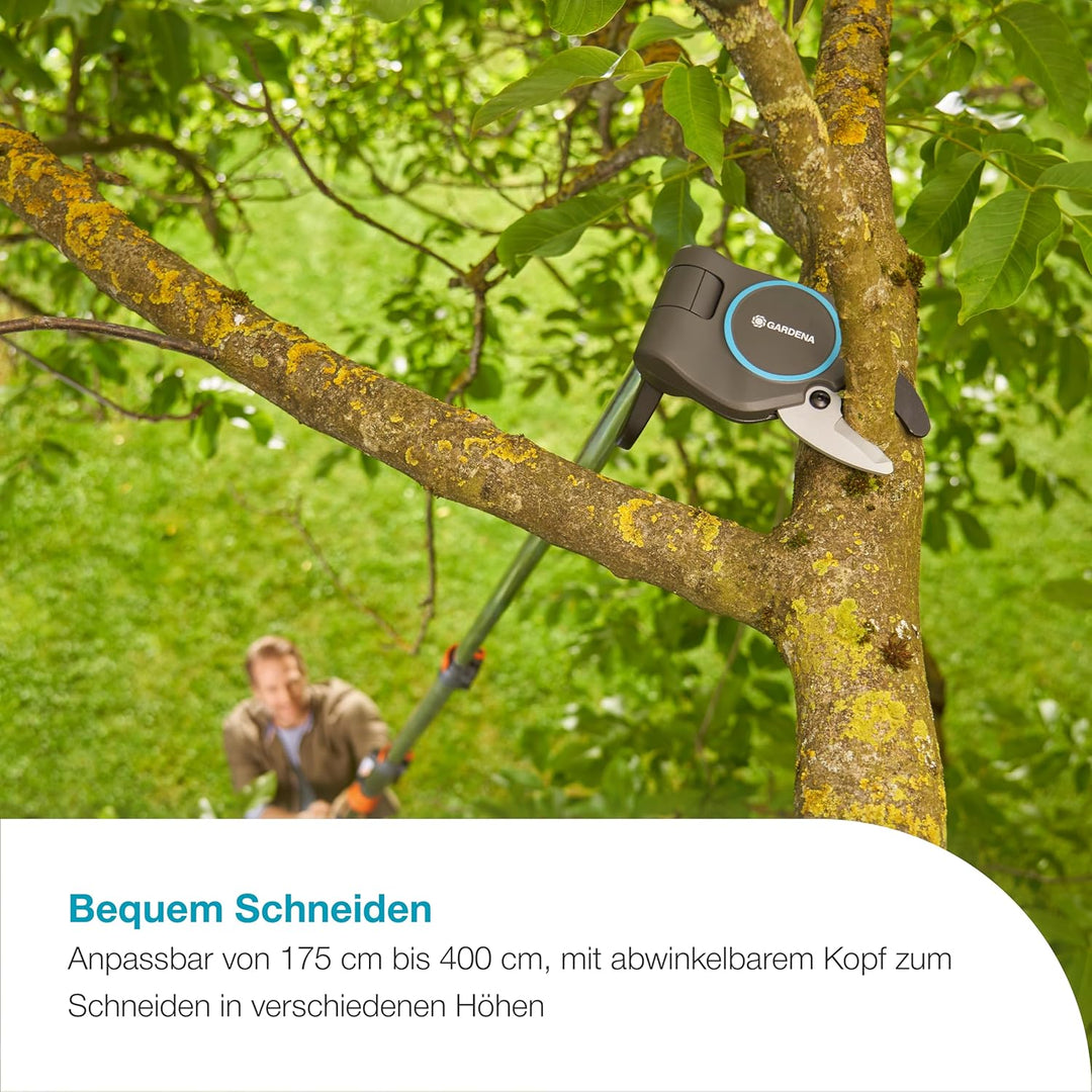 Gardena StarCut Pro L, Baum- und Strauchschneider, Bypass-Schnitt, Teleskopierbar, 175–400 cm Reichw
