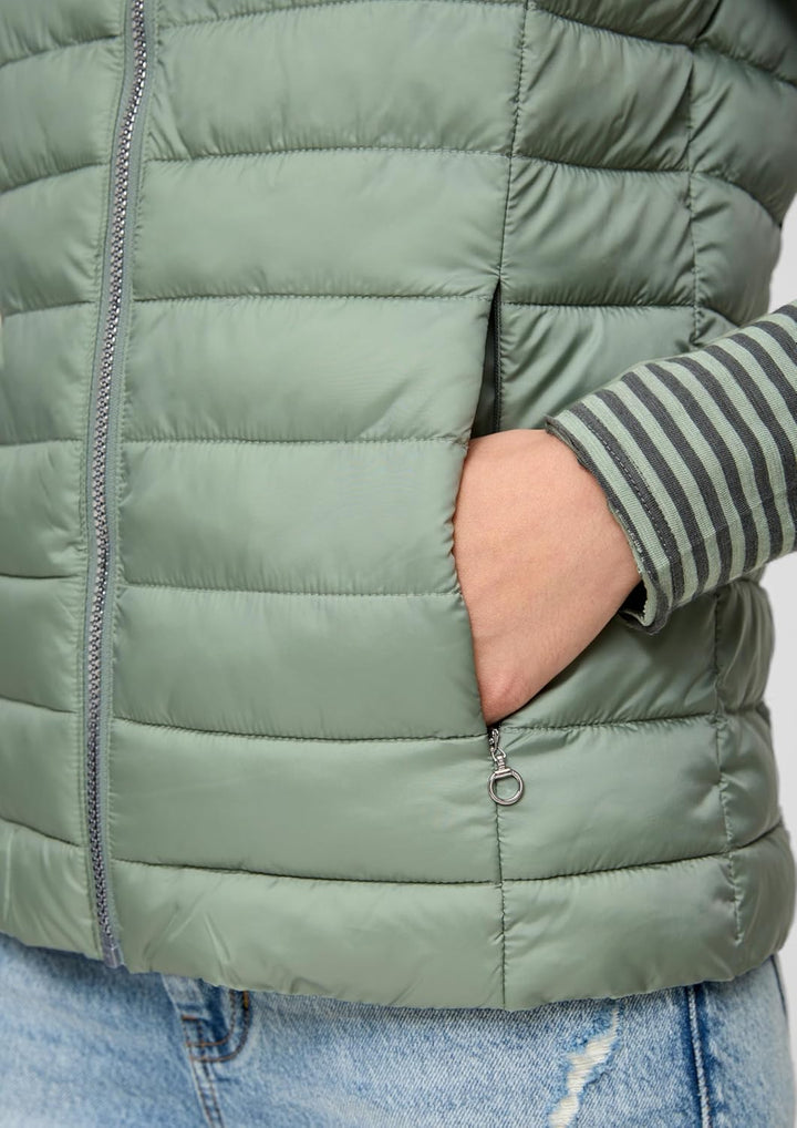 s.Oliver Damen Outdoor Weste 34 Grün, 34 Grün
