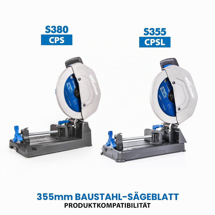 Evolution M355TCT-66CS - 355 mm Sägeblatt zum Schneiden von Baustahl - Metall-Sägeblatt mit Hartmeta