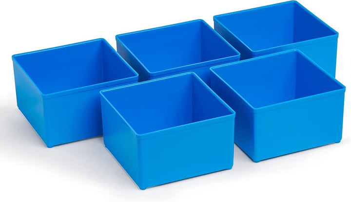 25er Set Einsatzboxen 63 mm C3 blau 104 x 104 x 63mm geeignet als Bosch L-BOXX Einlage | Einsatzboxe
