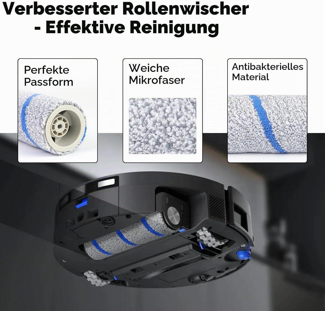 Antibakterielle Wischwalze für Ecovacs Deebot X11 PRO OMNI/X11 OmniCyclone, X9 PRO Omni/X8 PRO OMNI/