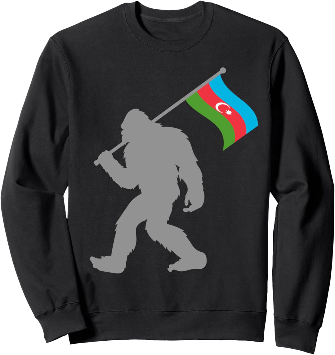 Azerbaycan Aserbaidschanische Fahne auf Aserbaidschan Flagge Sweatshirt