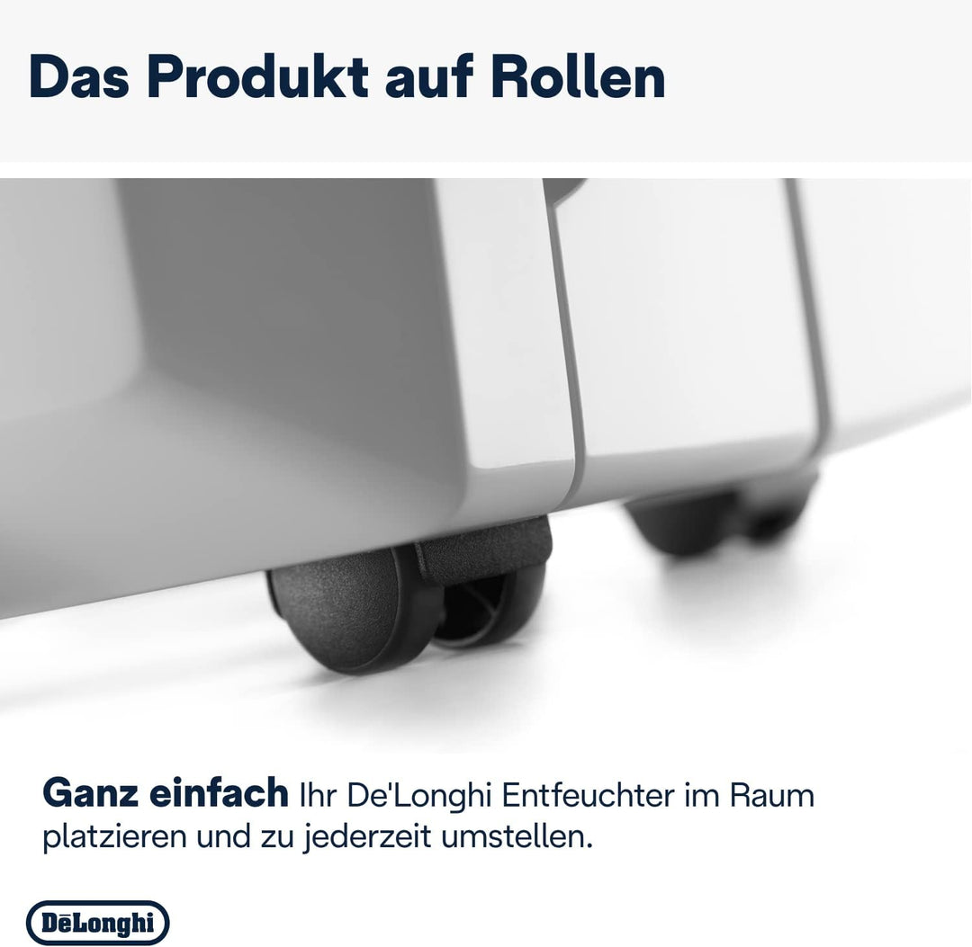 De'Longhi Luftentfeuchter Tasciugo Ariadry DD230P – elektrischer und mobiler Raumentfeuchter mit Pum