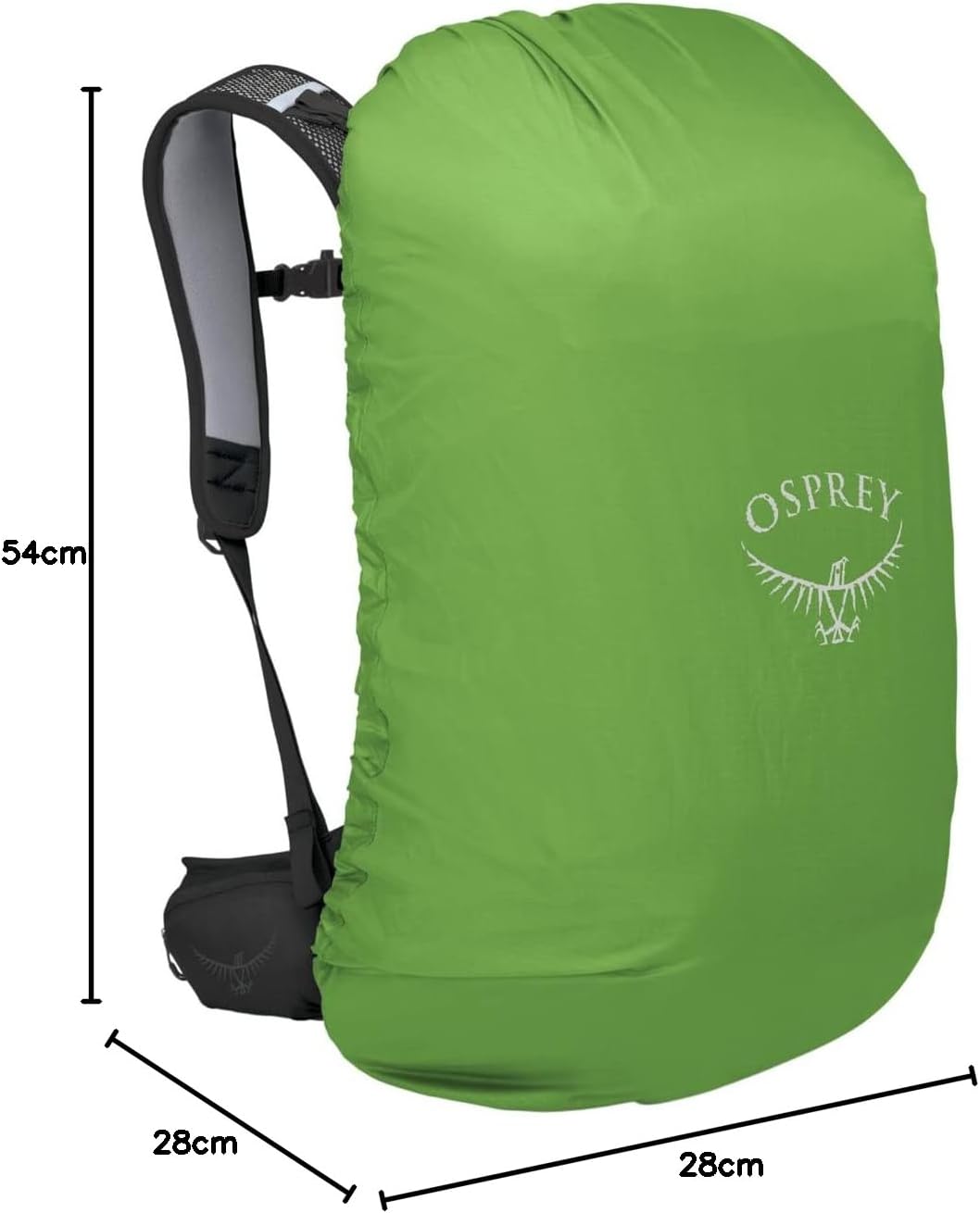 Osprey Europe Hikelite 32 Backpack Schwarz M-L, Schwarz M-L