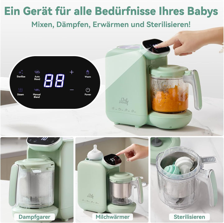 5-in-1-Babynahrungsprozessor, Babynahrungszubereiter, Baby-Food-Maker, Babybrei Zubereiter,Baby Nahr