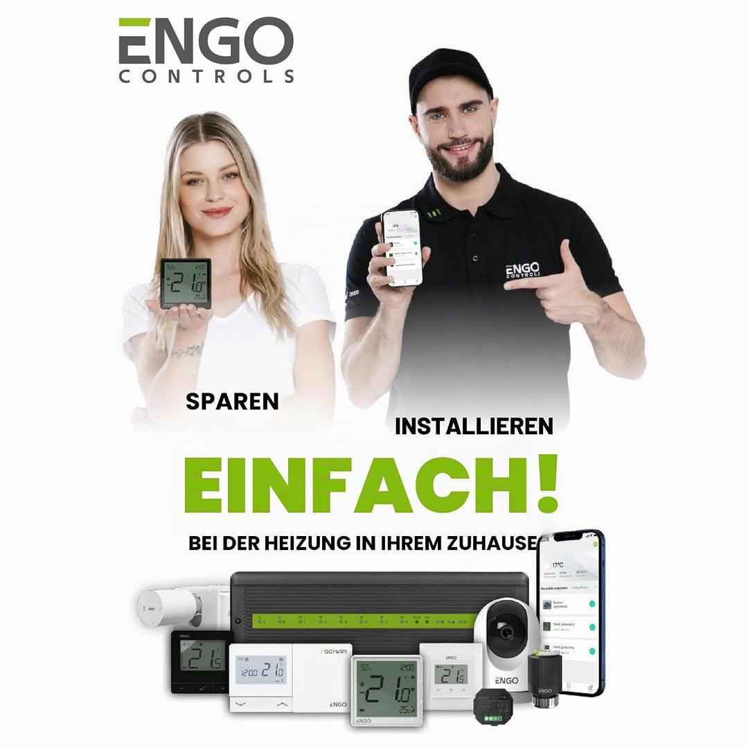 ENGO E901RF Wireless Thermostat 7 Tage Programmierbar Zentralheizungsregler Gas Öl Kombi Boiler Ther