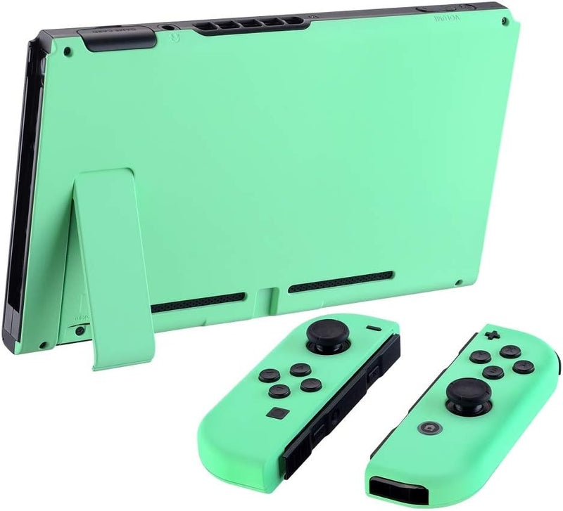 eXtremeRate Hülle Case für Nintendo Switch Joycon/Konsole, Rückgehäuse&Kickstand für Switch Console,