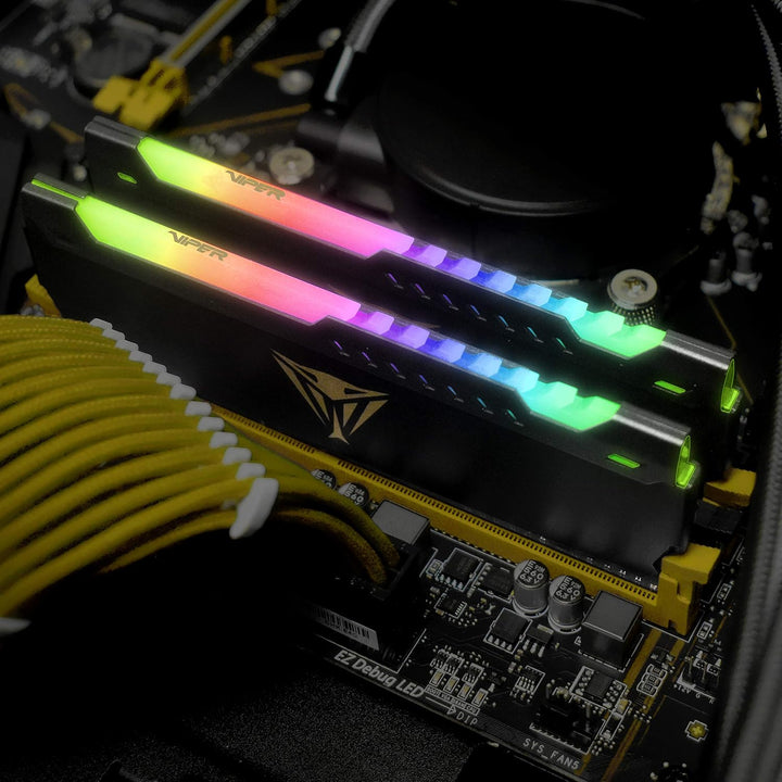 Patriot Viper Steel RGB DDR4 32GB (2 x 16GB) 3200MHz CL16 Gaming Arbeitsspeicher Kit 32GB 3200MHz Ki
