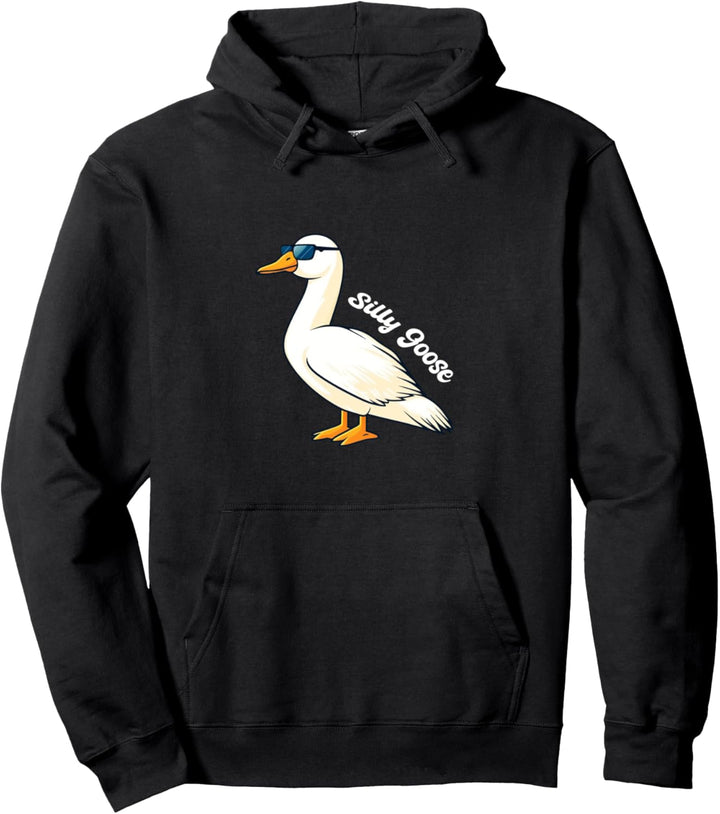 Whos The Silly Goose Funny Cute Bird Lover Jungen Mädchen Pullover Hoodie