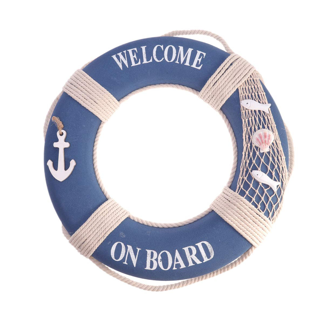 Holibanna Rettungsring zur Wanddekoration, Rettungsring, Schaumstoff, Handwerk, mediterraner Stil Bl