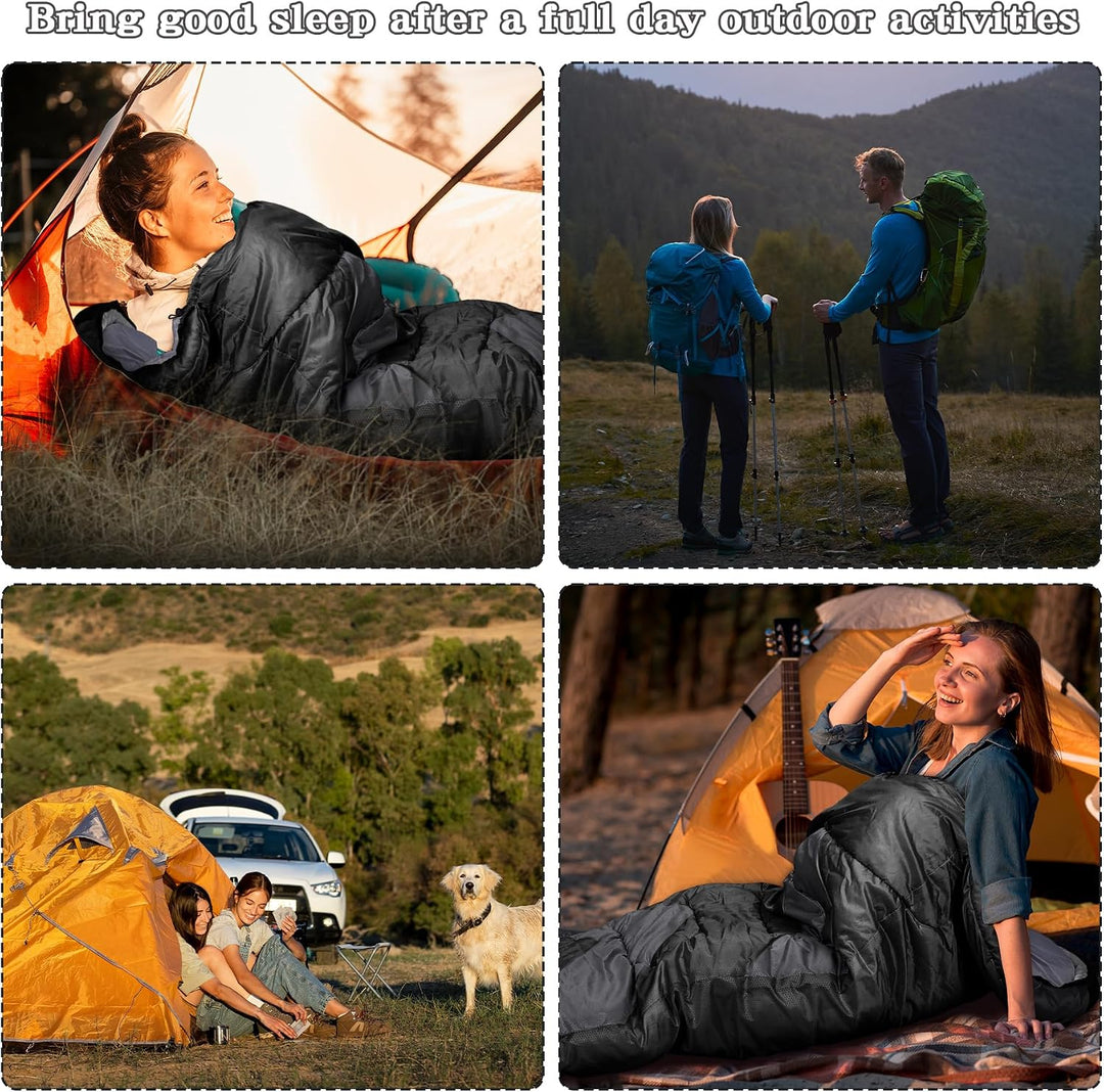 Schlafsack 3-4 Jahreszeite für Outdoor Camping Warme Einzelne Erwachsene Wasserdicht Leichter Ultral