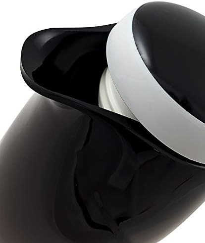 Helios Isolierkanne Wave, 1,5 Liter, Kunststoff, schwarz, Drehverschluss, spülmaschinenfest Schwarz