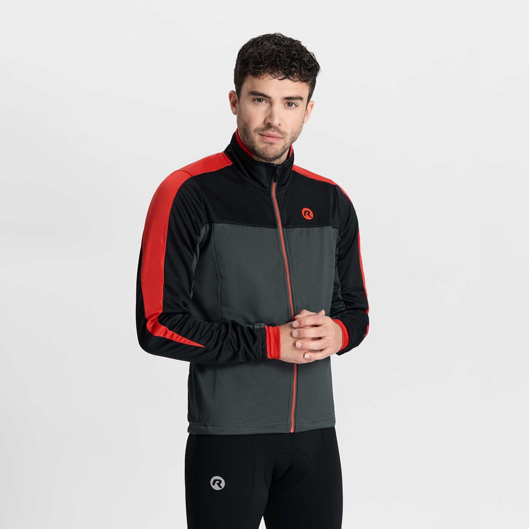 Rogelli Freeze Fahrradjacke Herren Winter - Atmungsaktiv, Wasserabweisend und Winddicht - Radjacke -