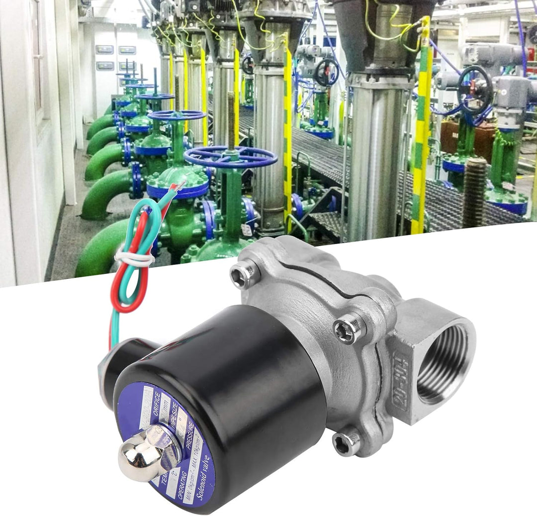 Magnetventil 3/4 Zoll 1-Wege normal geschlossen direktwirkend für Luft, Wasser, Öl, Gas Wechselstrom