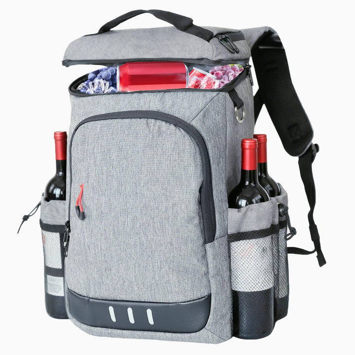 Camping Kühlrucksack,24L Kapazität Isolierter Picknickrucksack, Wasserdichter Rucksack-Kühler Auslau