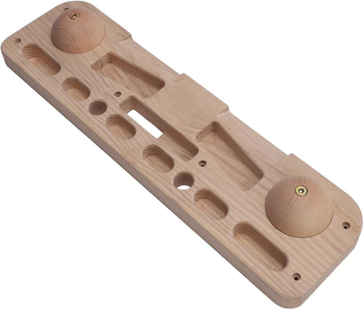 Dilwe Holz-Hangboard, Kletter-Hangboard, Fingerboard-Klettern mit Schrägen und Fingerlöchern, für Fa