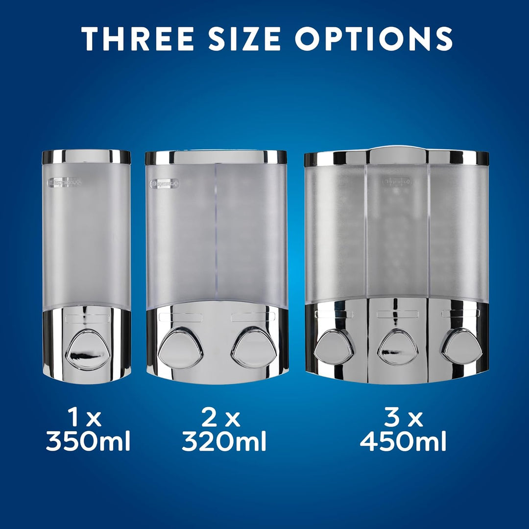 Croydex Euro Seifenspender Trio Chrome 1 Seifenspender, 1 Seifenspender