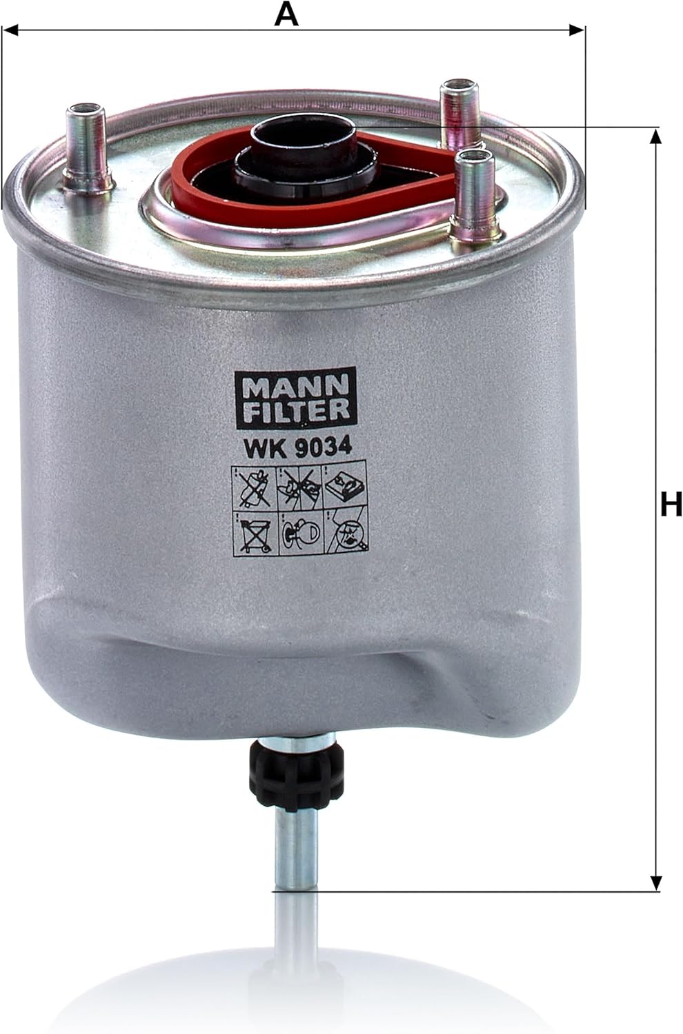 MANN-FILTER WK 9034 Kraftstofffilter – Für PKW