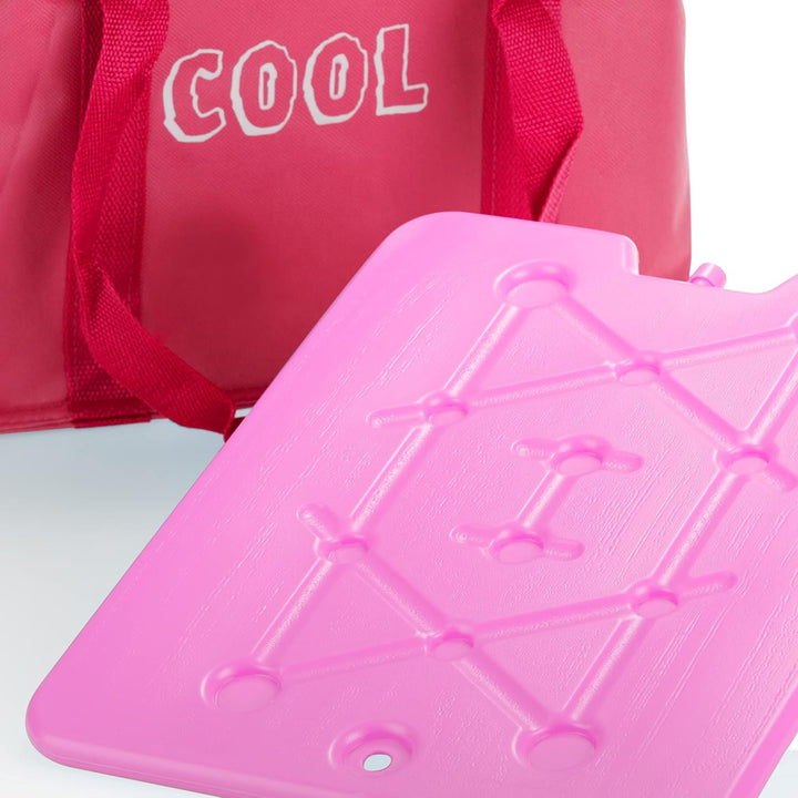 com-four® Kühltasche mit Kühlelement - Faltbare Thermo-Kühlbox - leichte Isoliertasche für Camping &