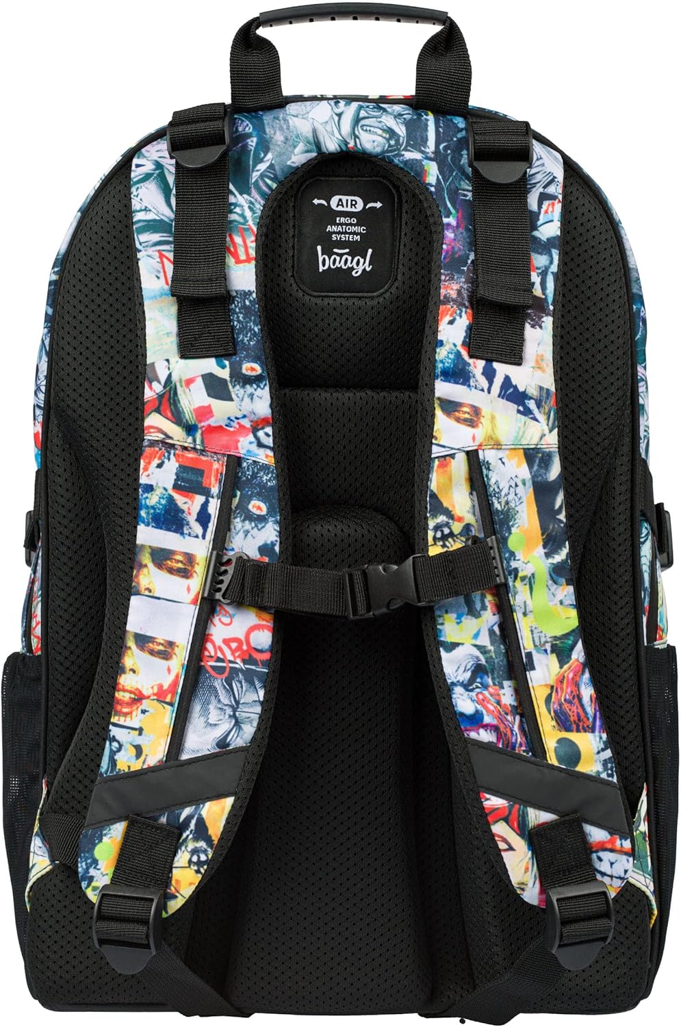Baagl Schulrucksack für Jungen Mädchen Teenager - Skateboard Rucksack - Kinderrucksack mit Laptopfac