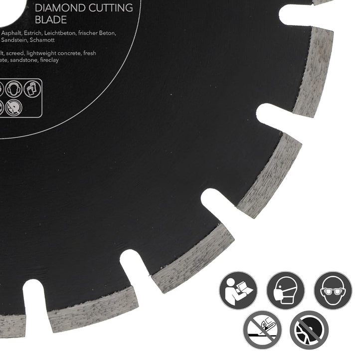 PRODIAMANT Diamantscheibe 300 mm x 25,4 mm Abrasiv für Strassen, Asphalt, Estrich, Leichtbeton, fris