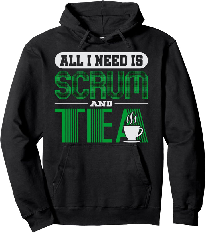 Scrum Tea Lean Agile Project Management Funny PM Coach Pullover Hoodie