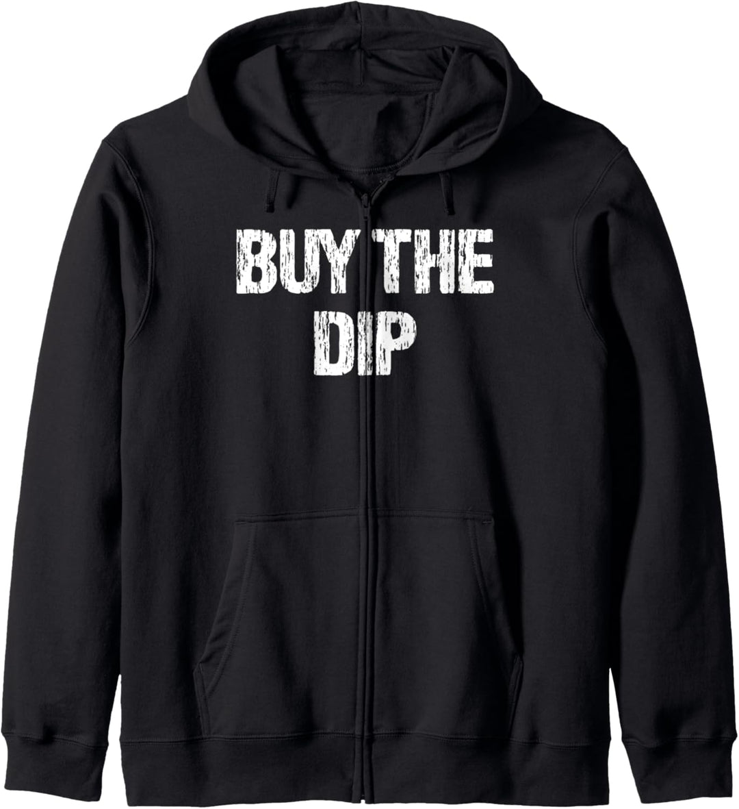 Buy The Dip Bitcoin BTC Funny Crypto Coin Distressed Kapuzenjacke