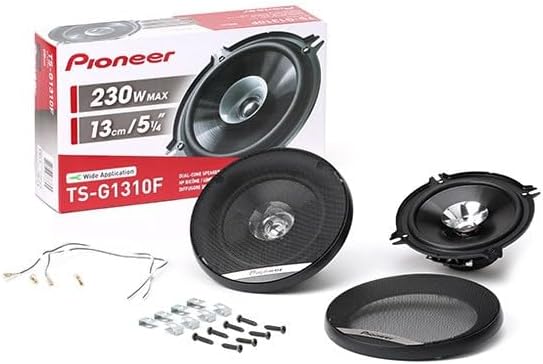 Pioneer TS-G1010F Doppelmembranlautsprecher für Autos (190 W), 10 cm, kraftvoller Klang, IMPP-Membr,