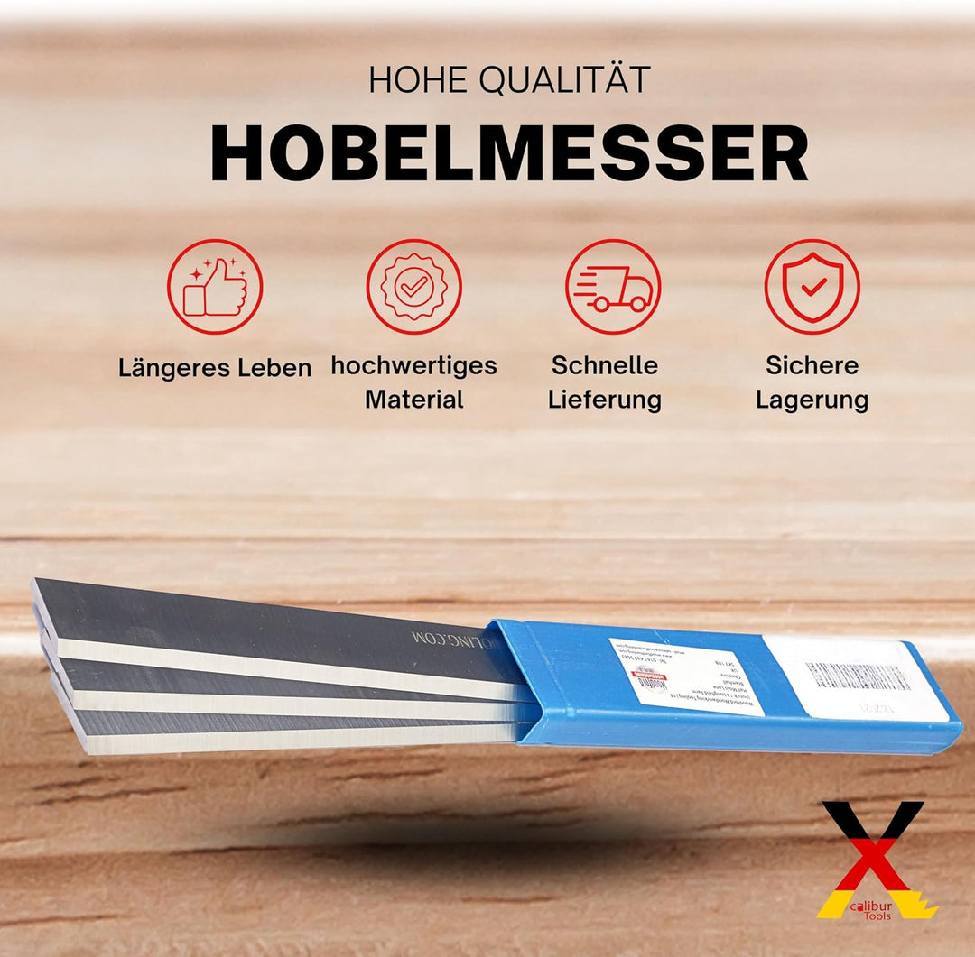 2 Stück Hobelmesser Startrite PT260 HSS T1 Wolfram Streifenhobelmesser kompatibel mit Record Power P