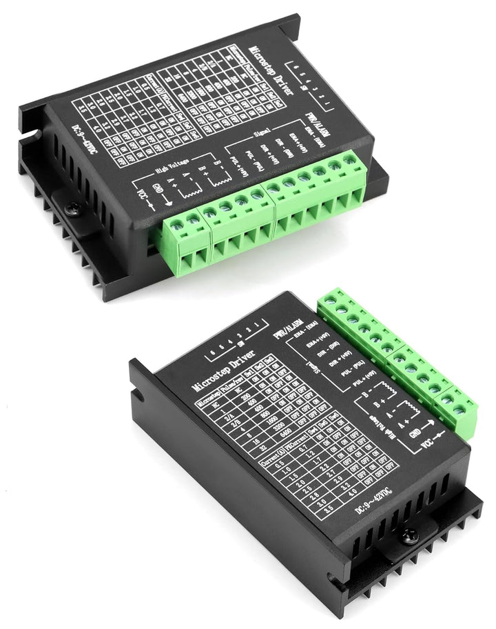 QWORK® 4 Stück TB6600 Schrittmotortreiber, Schrittmotor Stepper Driver, 4.0A 9V-42V, für 42/57/86 Ty