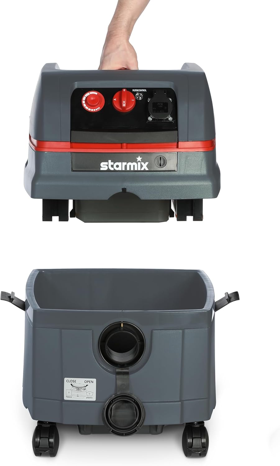 Starmix Nass- und Trockensauger Staubsauger ISC L-1625, hochwertiger Sauger für Baustelleneinsatz (1