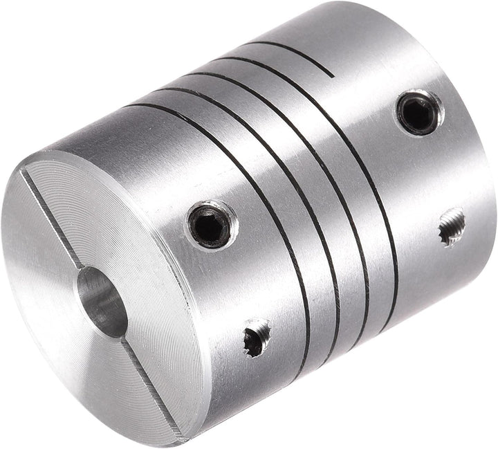 sourcing map 2Stk Motorwelle 6mm auf 10mm Spiralförmiger Strahl Koppler Kupplung 25mm Durchmesser 30